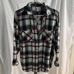 Forever 21 Multicolor Plaid Shirt
